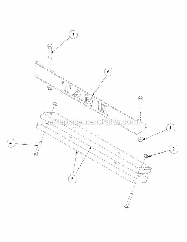 Rear Bumper Diagram and Parts List for M48-HN 53BB5E6V750-20-HP-OHV Cub Cadet Lawn Tractor